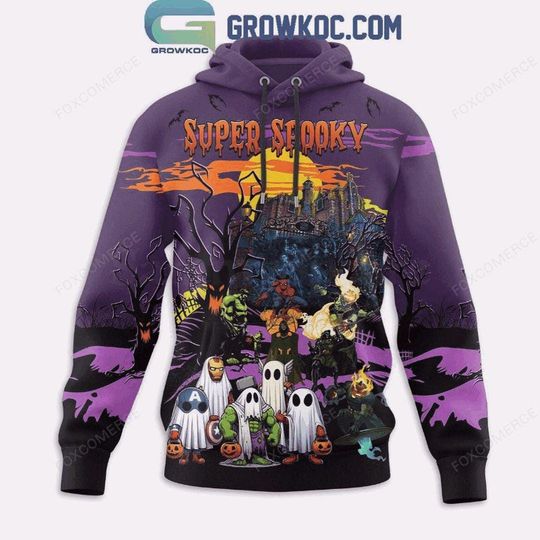 Discover Marvel Avengers Super Spooky Halloween 3D Hoodie
