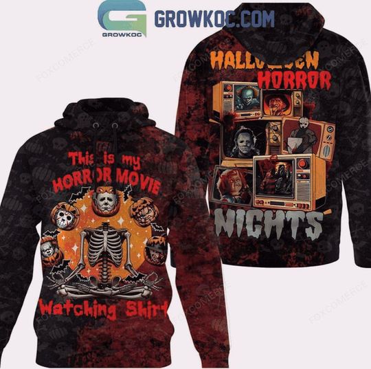 Discover Halloween This Is My Horror Movie Watching 3D Hoodie