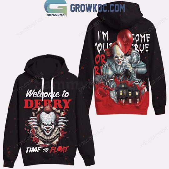 Discover IT Halloween Welcome To Derry Time To Float 3D Hoodie