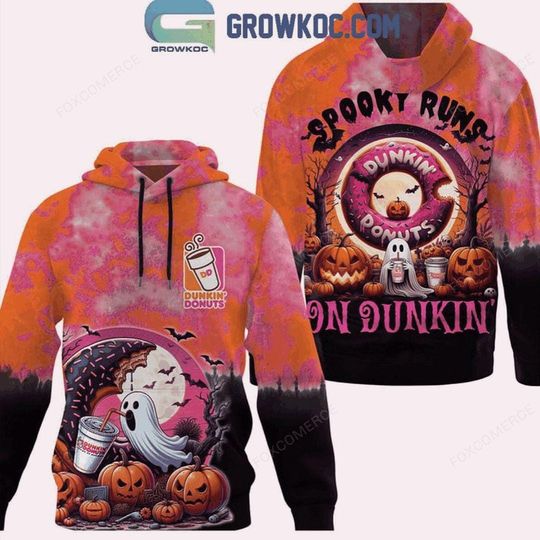 Dunkin Donuts Spooky Runs On Dunkin Halloween 3D Hoodie