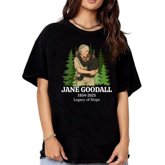 Discover Jane Goodall Memories Shirt, Women's History Month Graphic Tee, Empowerment & Kindness Tee, Influential Leader Equality Shirt, Gift For Her