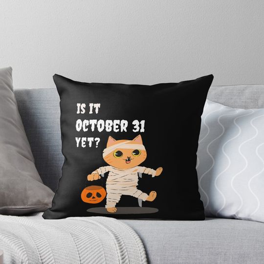 Discover Is it October 31 yet? Horror Halloween Pillow