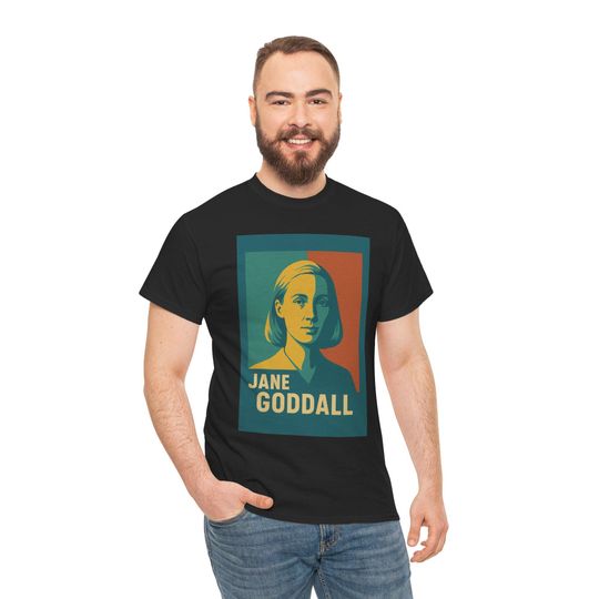 Discover Jane Goodall Retro Minimalist T-Shirt | Biology Primatology Gift Unisex Tshirt Shirt | Mindspring Retreat