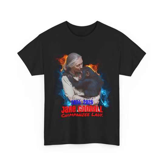 Discover Jane Goodall Chimpanzee Lady RIP T-Shirt Patriotic