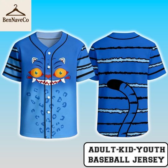 Derpy Tiger Baseball Jersey, Funny Kpop Shirt, Demon Tiger Jersey, Cosplay Gift for Fans