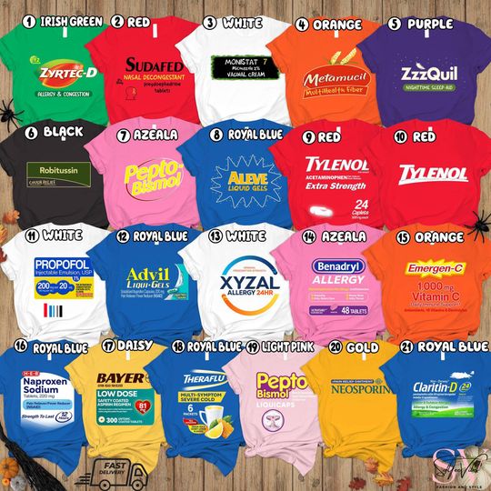 Halloween Group Costume for Pharmacist Shirt, Pharmacy Family Halloween Costume, Medicalll Halloween, Medicineeee Halloween, Nurse Costume Tee