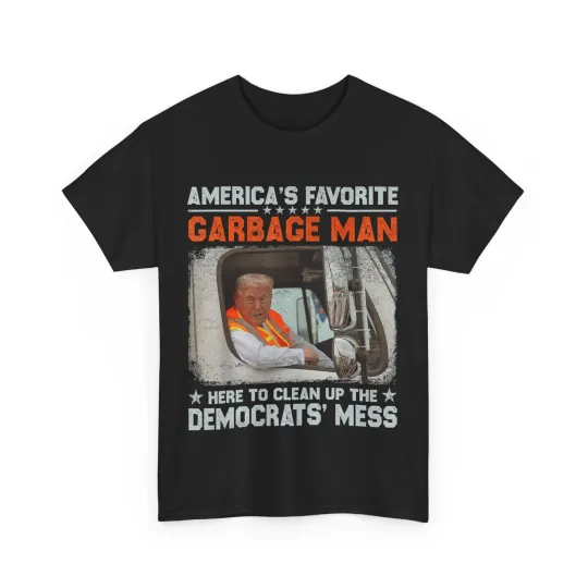 Discover Trump 2024 Election Trump Garbage Man Vote Trump President T-Shirt