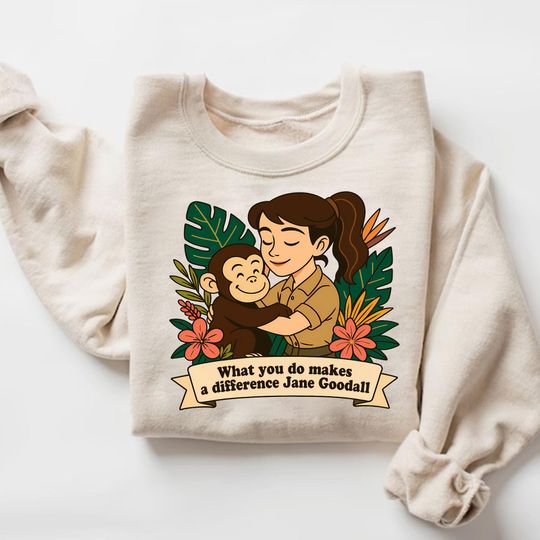 Jane Goodall Shirt, Jane Goodall Tshirt, Remember Jane Goddall, Thank You Jane, Jane Goodall Lover, Rip Jane Goodall
