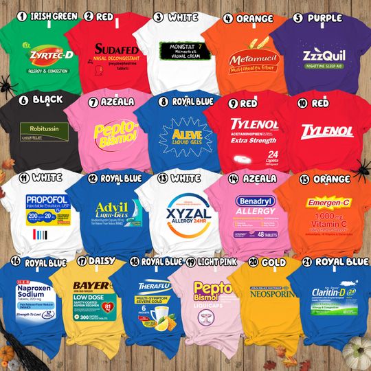 Discover Halloween Nurse Costume Party Tees, Pharmacy Halloween Costume Shirts, Medical Matching Shirts, Doctor Group Shirts, Pharmacy Shirt For Team