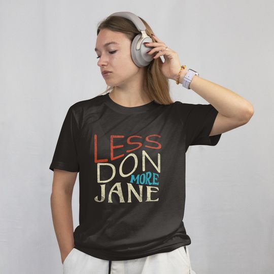 Discover Less Don More Jane Comfort Colors Tee, Jane Goodall T-Shirt, Thank you Jane, Unisex Apparel, RIP Jane, Unique Logo Print, Remember Jane