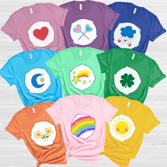 Discover Carebear Halloween Costume Shirt, Friends Officer Teacher Costume, Bears Party Shirt for Friends,, Halloween Matching Group