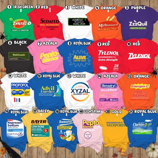 Discover Halloween Costume Party Tees, Pharmacy Halloween Costume Shirts