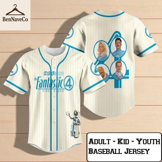 Discover Fantastic Four Baseball Jersey, Superhero Jersey Shirt, Marvel Team Jersey