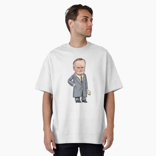 Discover President Calvin Coolidge Oversized T-Shirt
