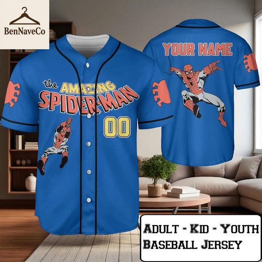 Discover The Amazing Spider-Man Baseball Jersey, Superhero Jersey