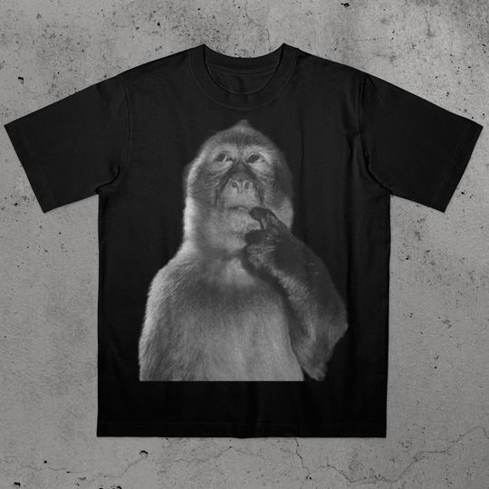 Funny Monkey Shirt, Stupid Meme Tshirt, Dank Memes Tee, 90s Vintage Bootleg, Odd Core