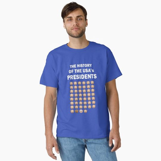 Discover The History of The USA Presidents Emoji Style Updated with Biden Classic T-Shirt
