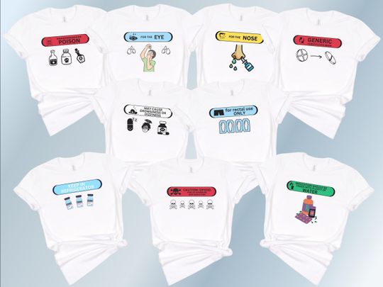 Discover Funny Matching Pharmacy Tech Shirt, Group Pharmacy Technician TShirt, Pharmacist Tee Gift For Intern, Nurse Student Healthcare Crewneck