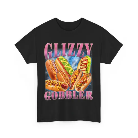 Glizzy Gobbler Meme T-Shirt, Hot Dog Humor Tee