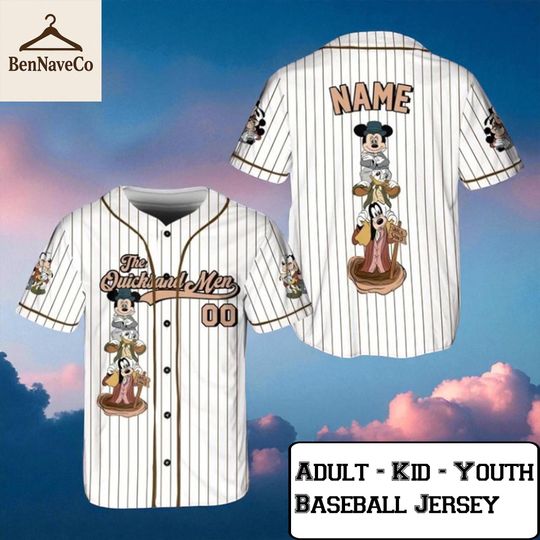 Discover Haunted Mansion Mickey and Friends Jersey, Foolish Mortals Baseball Shirt, Custom Name Jersey for Adult Kid Youth
