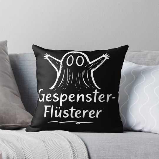 Discover Ghost Whisperer Funny Halloween Design Pillow