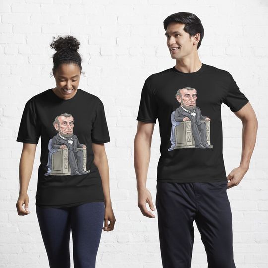 Discover President Abraham Lincoln Active T-Shirt