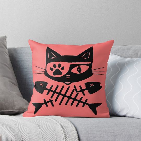 Discover Pirate Cat Pillow