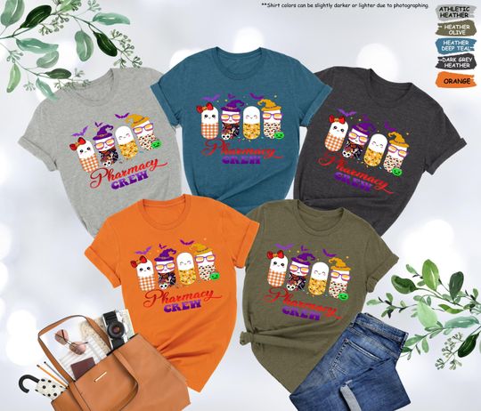 Discover Pharmacy Crew Halloween Shirt, Cute Pharmacist Shirt, Pharmacy Technician Shirt, Pharmacist Halloween Shirt, Halloween Pharmacy Squad Tshirt