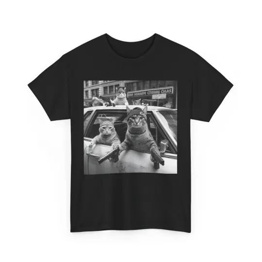 Discover Gangster Cats Street T-Shirt, Funny Cat Meme T-Shirt for Women and Men