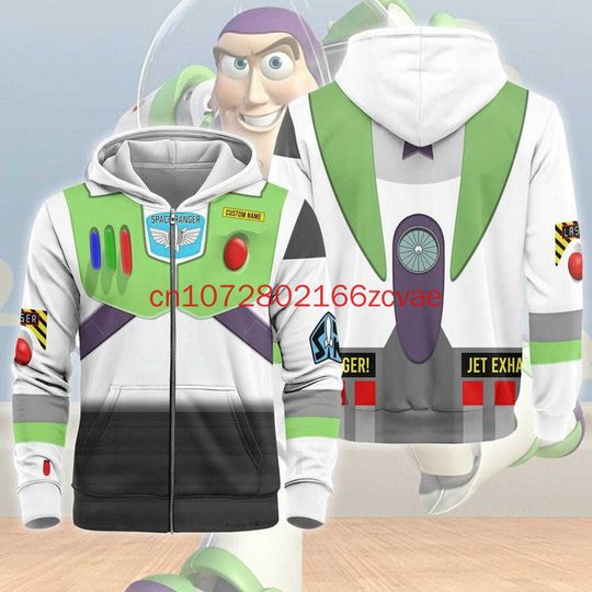 Discover 2025 New Disney Buzz Lightyear 3D Print Men's And Women's  Hoodie Toy Story Characters Costume Sweatshirt Hoodie