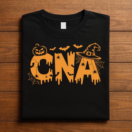 Discover CNA Halloween Shirt, Spooky Nursing Assistant Pumpkin Bat Tee, Haunted Healthcare Costume Top, CNA Halloween Sweatshirt, Nurse Halloween CNA