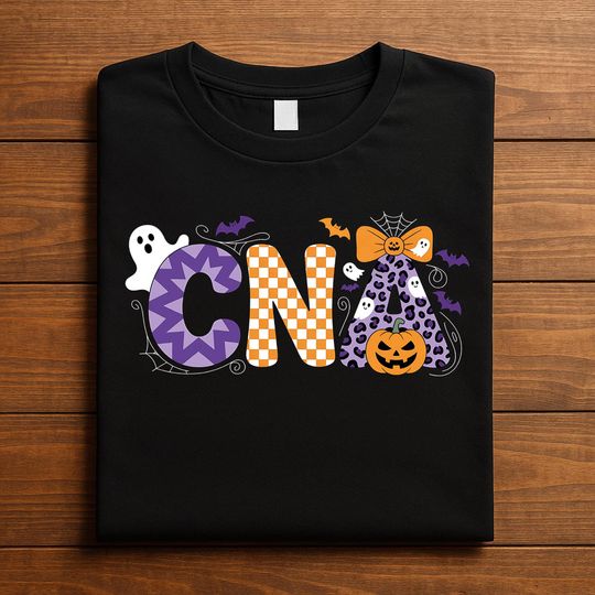 Discover CNA Halloween Shirt, Cute Ghost Pumpkin Bat Tee Nursing Assistants, Spooky CNA Costume, Nurse Halloween Shirt, Halloween Nurse Sweatshirt