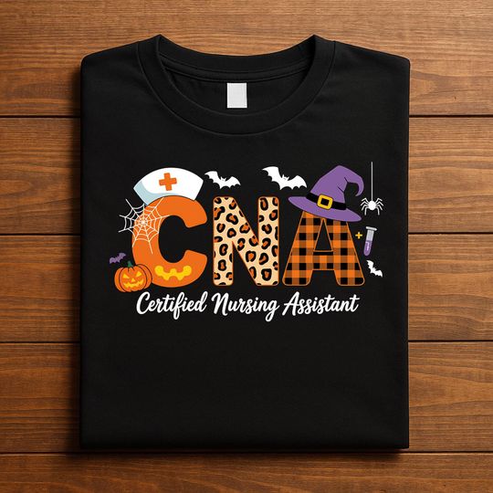 Discover Halloween CNA Shirt Certified Nursing Assistant Tee, Nurse Pumpkin Witch Shirt, Spooky CNA Halloween Costume, Nurse Halloween Sweatshirt