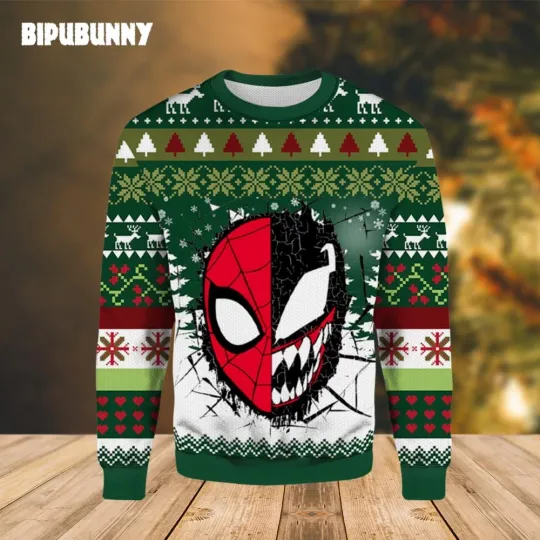 Discover Spider Man Venom Ugly Christmas Sweater