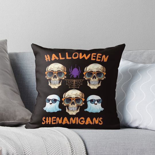 Discover Halloween shenanigans  Pillow