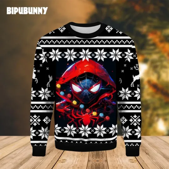 Discover Spider Man Hooded Ugly Christmas Sweater