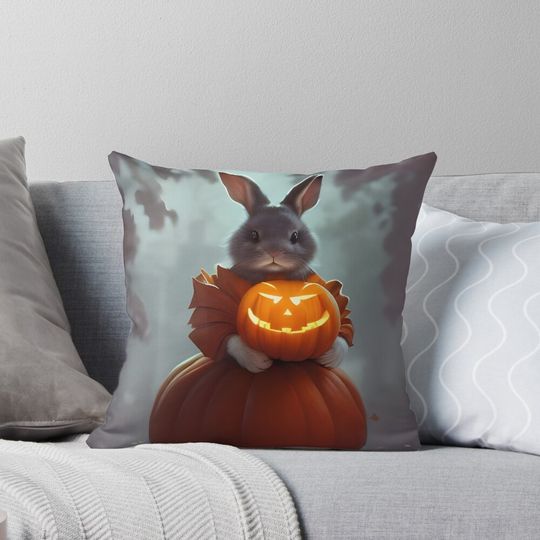 Discover Halloween Bunny First Trick or Treat Pillow