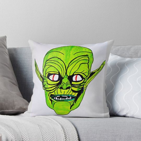 HALLOWEEN GREEN GOBLIN  Pillow