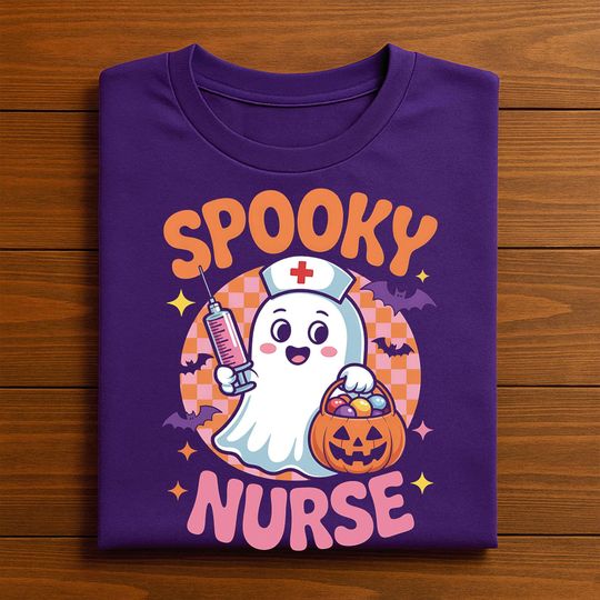 Discover Spooky Shirt Cute Halloween Tee With Syringe Pumpkin