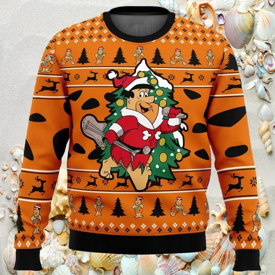 Discover Christmas Fred The Flintstones Ugly Christmas Sweater