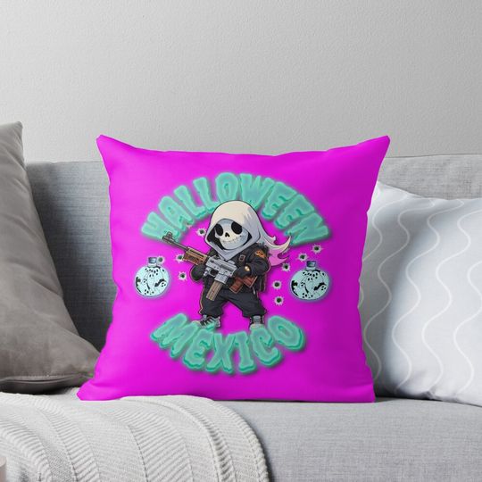 Discover HALLOWEEN MEXICO: Limited Edition Halloween 2025 Merch #19 Pillow
