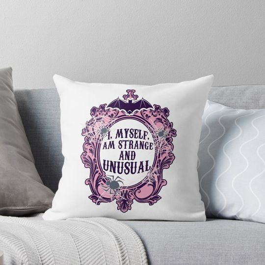 Discover I Myself Am Strange And Unisual Mirror Funny Halloween Pillow