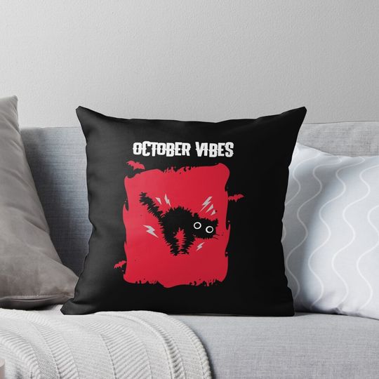 Discover October Vibes Halloween 2020 collection, Halloween 2020 shirt Pillow