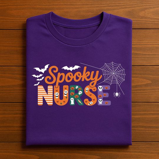 Discover Spooky Halloween Shirt, Cute Ghost Pumpkin RN Tee, Gift Halloween Shirt