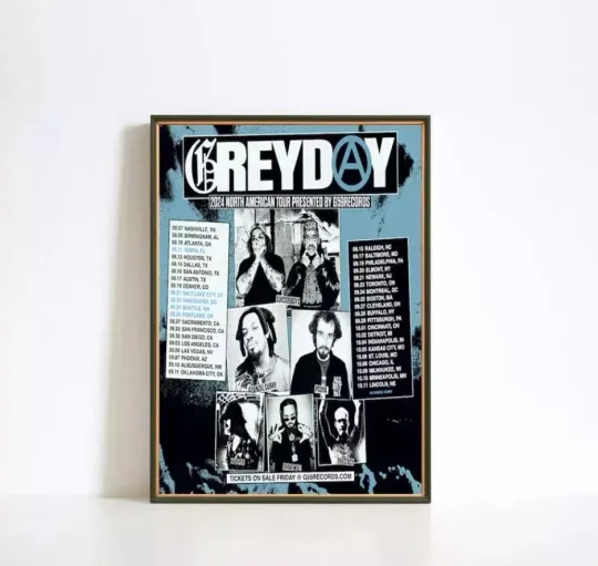 Discover $uicideboy$ 2024 Grey day Tour poster - home decor - music poster