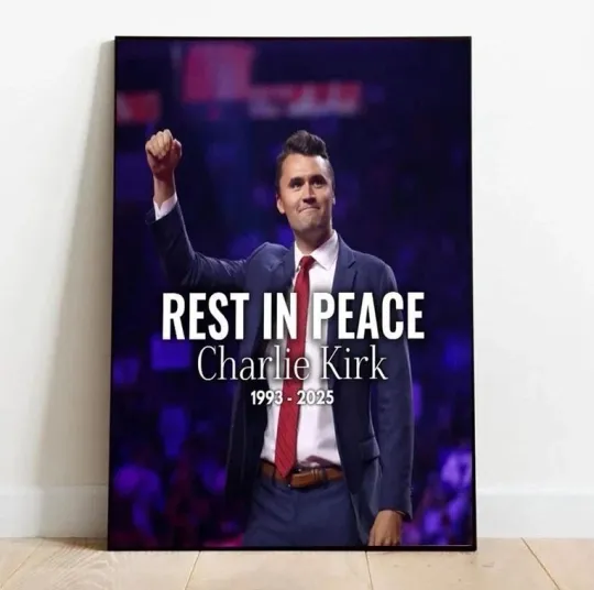 Charlie Kirk RIP Poster 1993-2025 Vertical Matte Poster