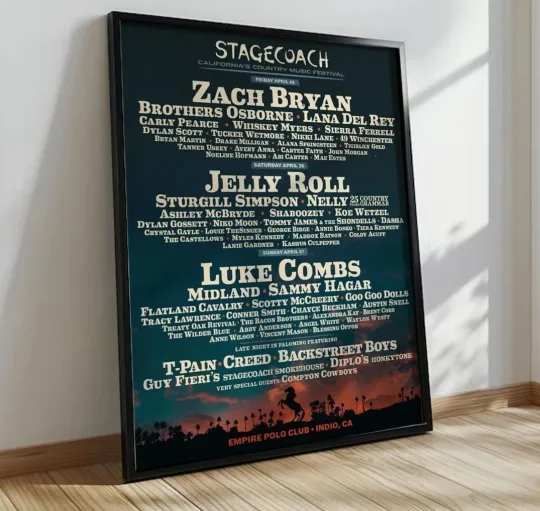 Discover Stagecoach 2025 Poster, Music Poster
