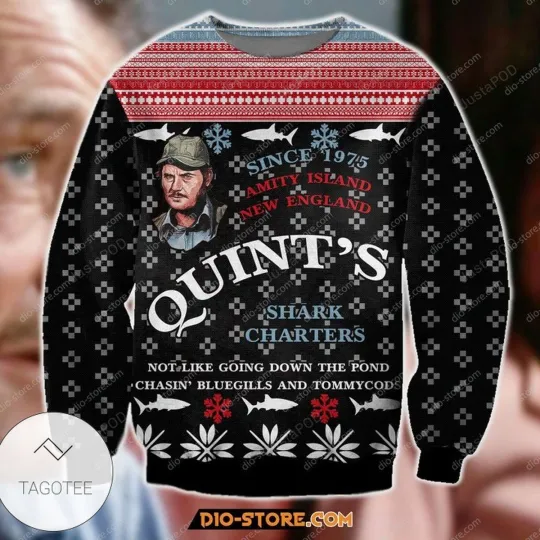 Jaws Knitting Pattern Ugly Christmas Sweater