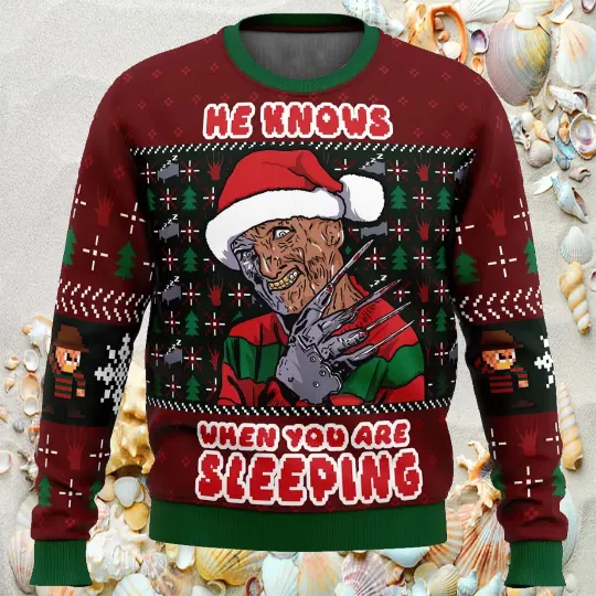 Discover Fred Claws Christmas Freddy Krueger Ugly Christmas Sweater