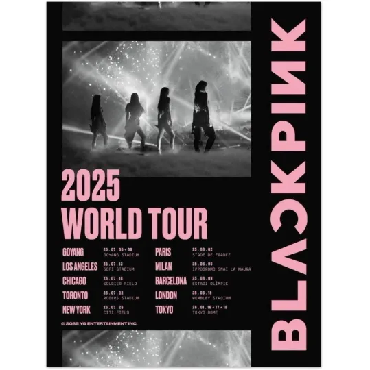 BLACKPINK 2025 World Tour Poster